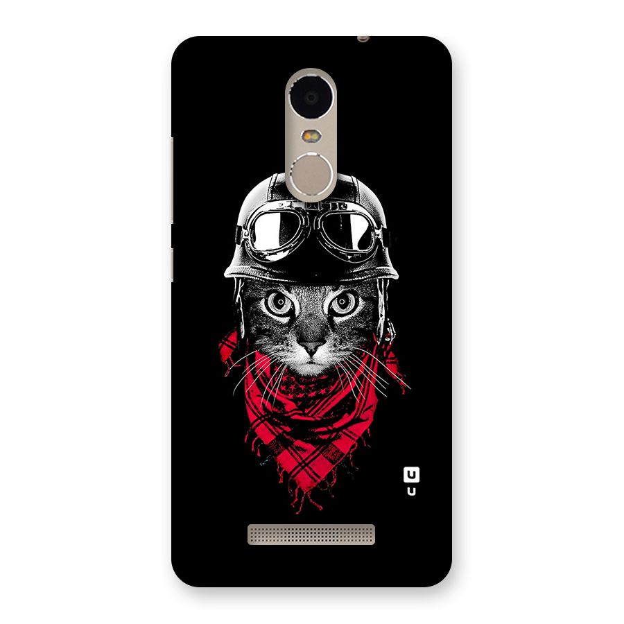 Cool Biker Cat Back Case for Xiaomi Redmi Note 3
