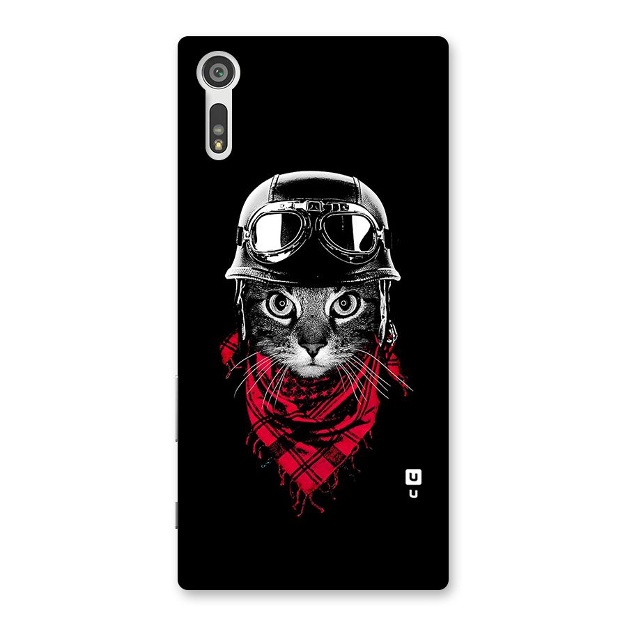 Cool Biker Cat Back Case for Xperia XZ