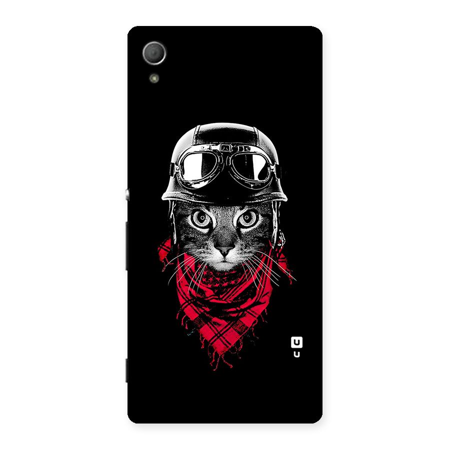 Cool Biker Cat Back Case for Xperia Z4