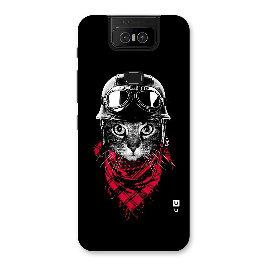 Cool Biker Cat Back Case for Zenfone 6z