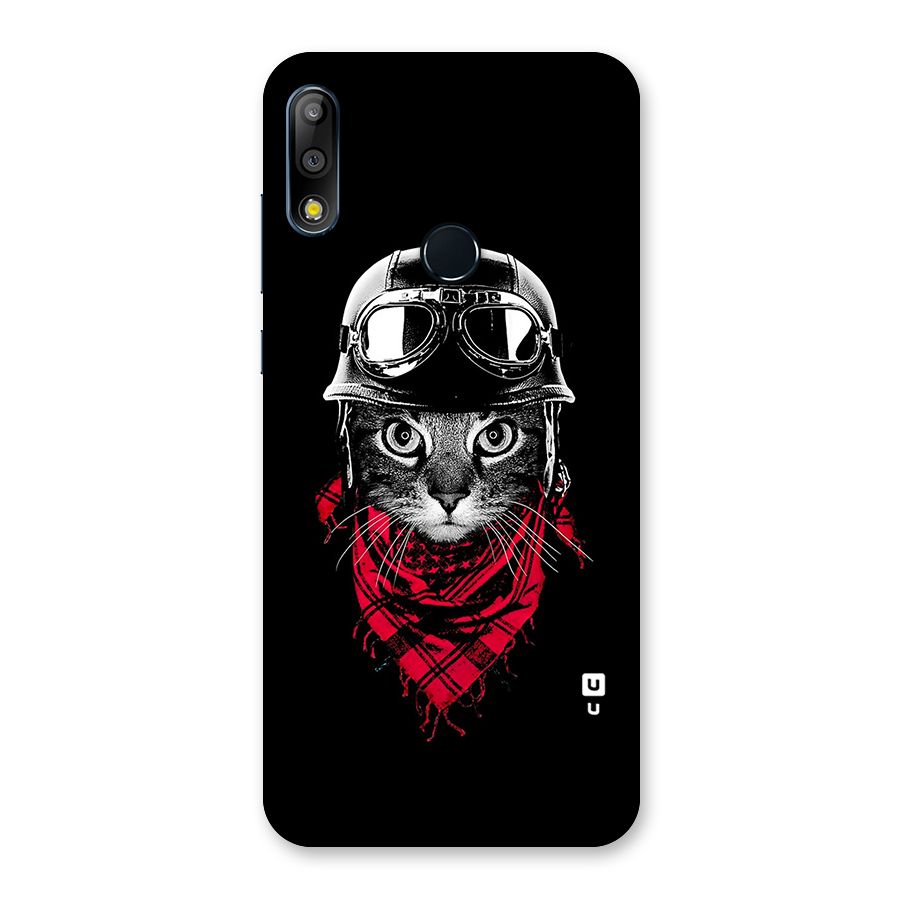 Cool Biker Cat Back Case for Zenfone Max Pro M2