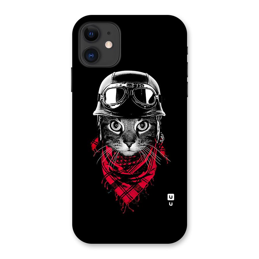 Cool Biker Cat Back Case for iPhone 11