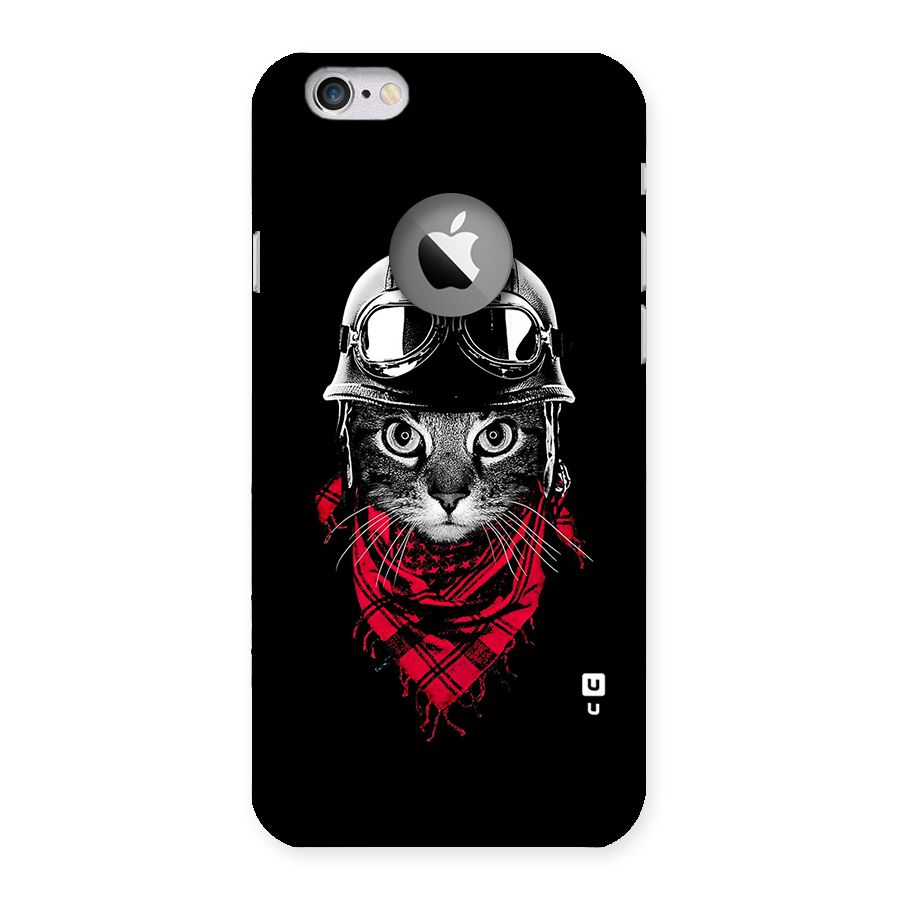 Cool Biker Cat Back Case for iPhone 6 Logo Cut