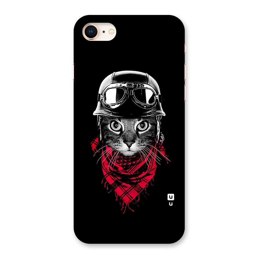 Cool Biker Cat Back Case for iPhone 8