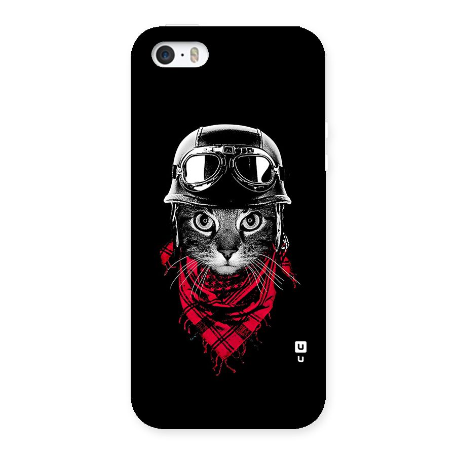 Cool Biker Cat Back Case for iPhone SE