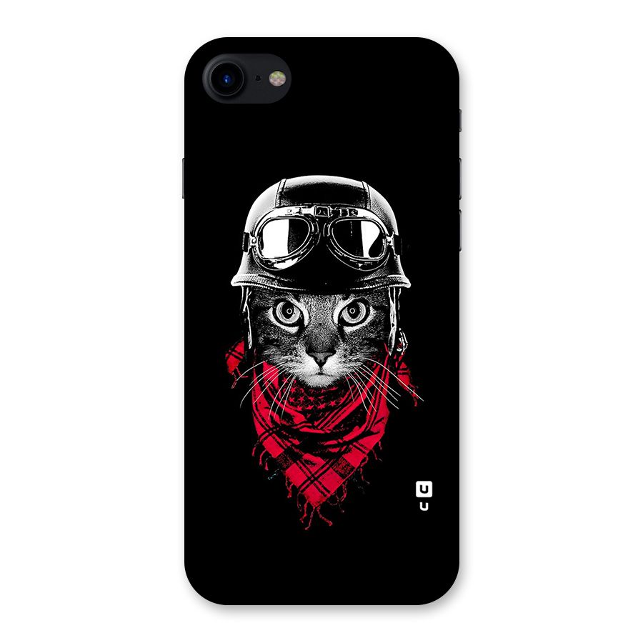 Cool Biker Cat Back Case for iPhone SE 2020