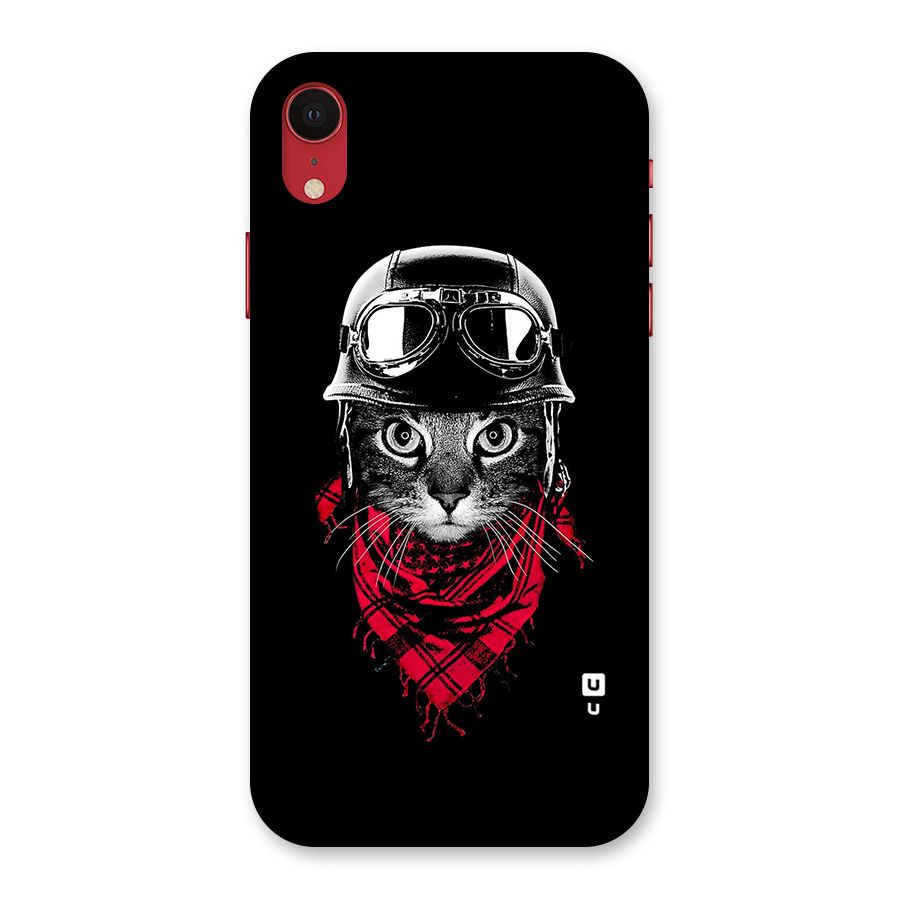 Cool Biker Cat Back Case for iPhone XR