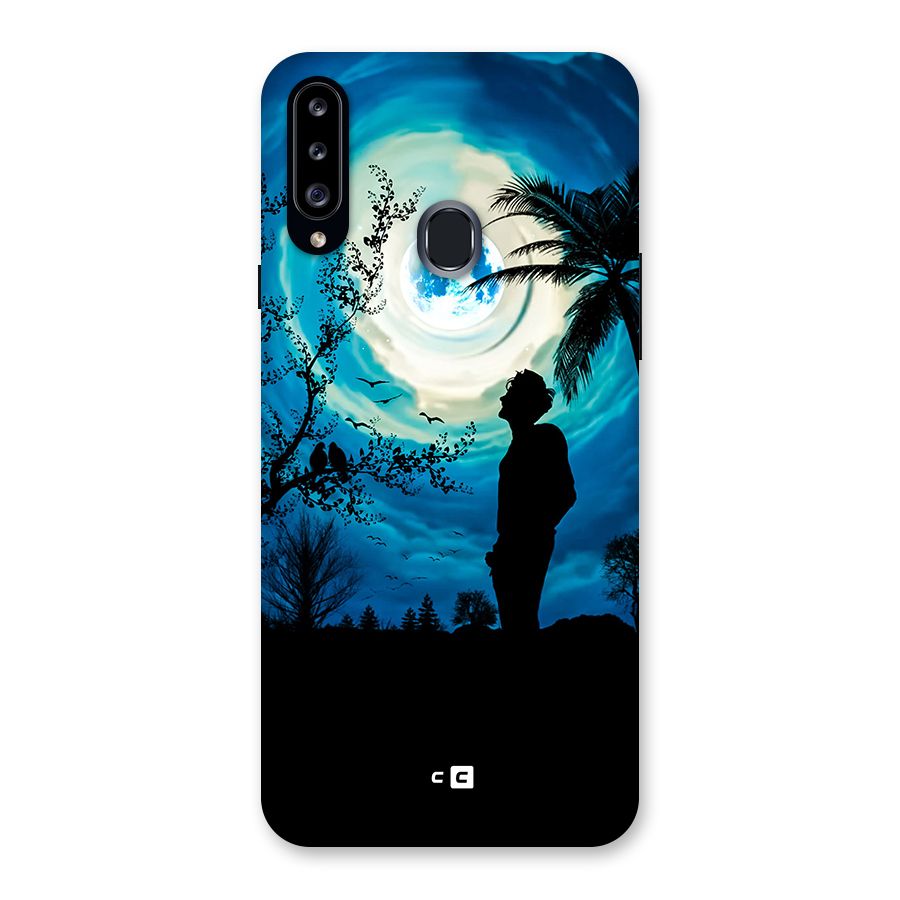 Cool Boy Under Sky Back Case for Galaxy A20s
