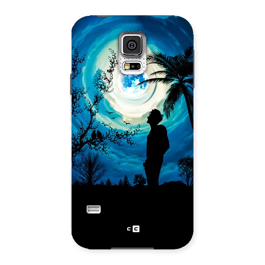 Cool Boy Under Sky Back Case for Galaxy S5