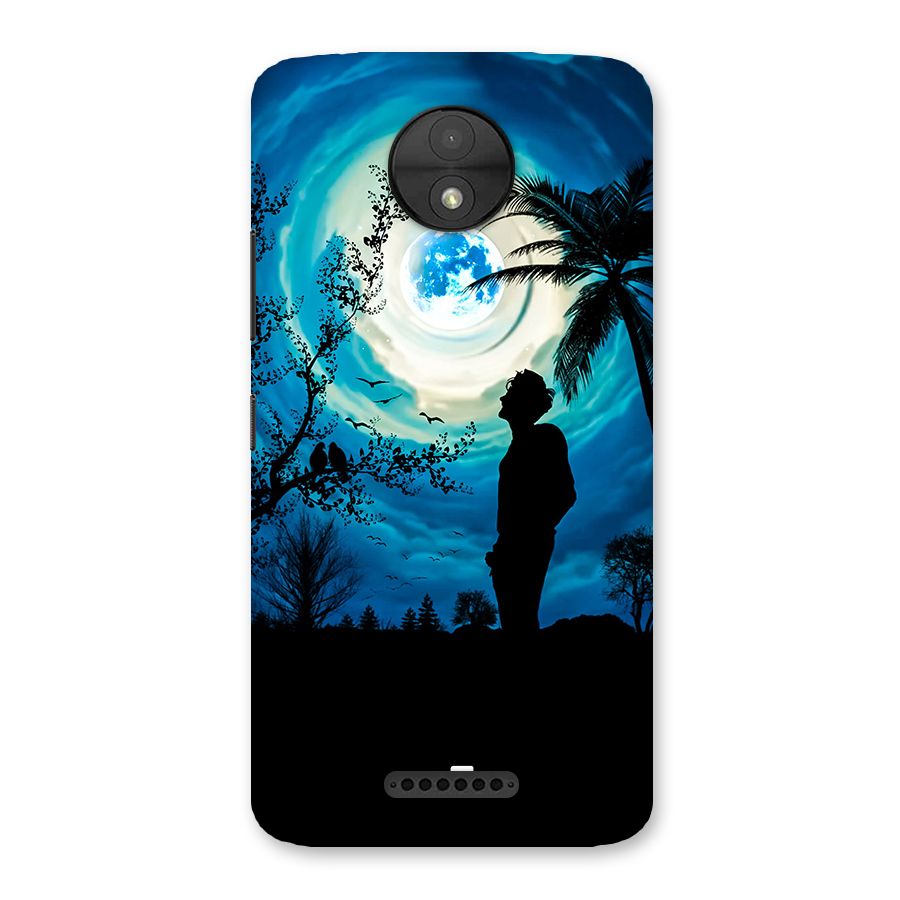 Cool Boy Under Sky Back Case for Moto C