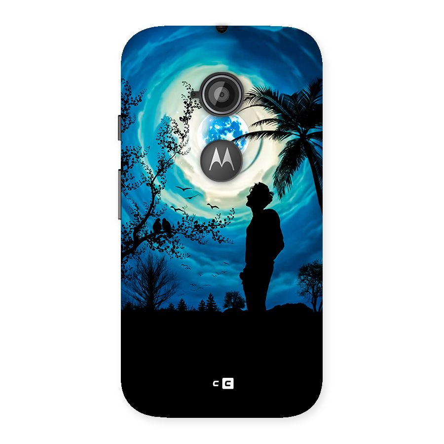 Cool Boy Under Sky Back Case for Moto E 2nd Gen