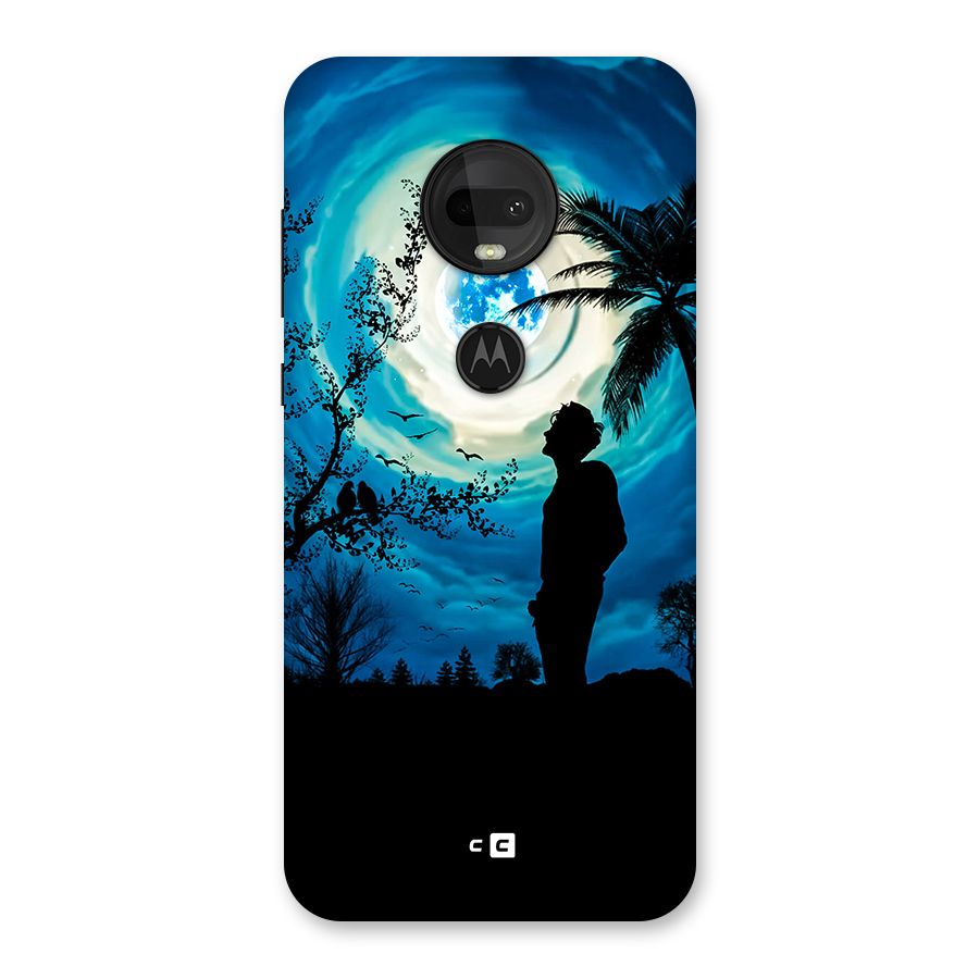 Cool Boy Under Sky Back Case for Moto G7
