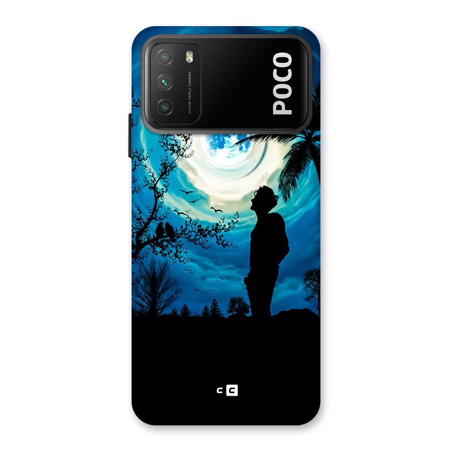 Cool Boy Under Sky Back Case for Poco M3