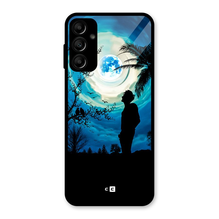 Cool Boy Under Sky Glass Back Case for Galaxy A14 5G