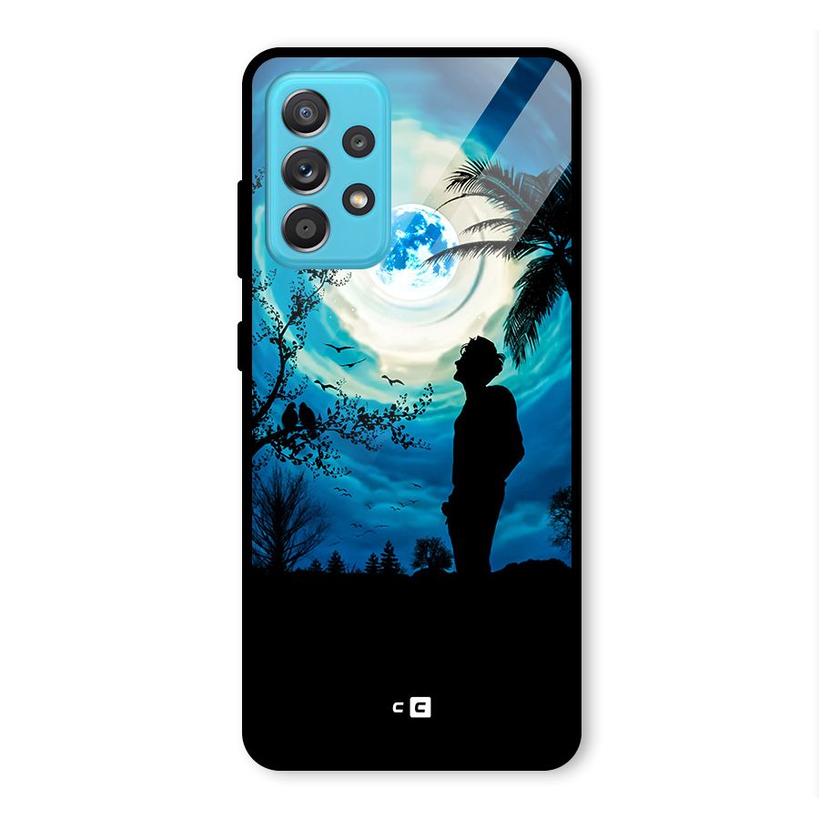 Cool Boy Under Sky Glass Back Case for Galaxy A52s 5G