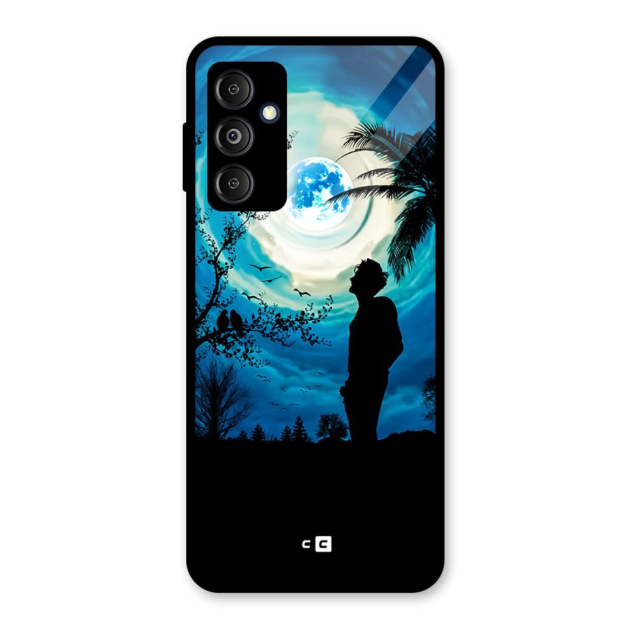 Cool Boy Under Sky Glass Back Case for Galaxy M14 5G