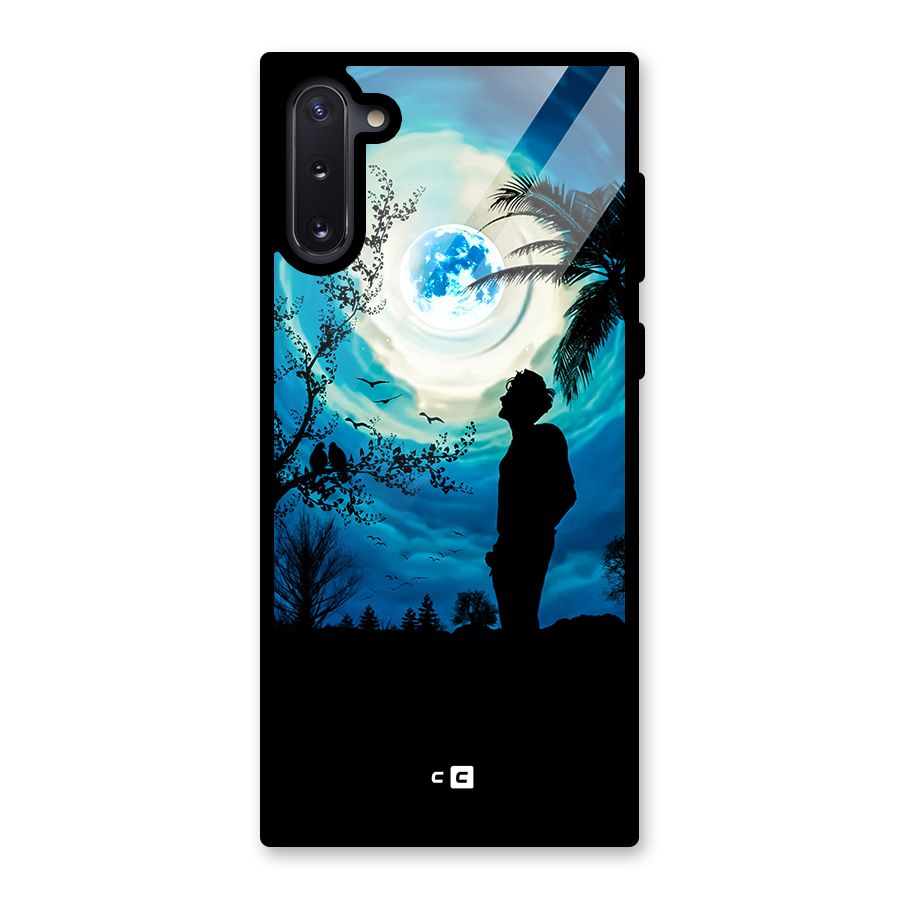 Cool Boy Under Sky Glass Back Case for Galaxy Note 10
