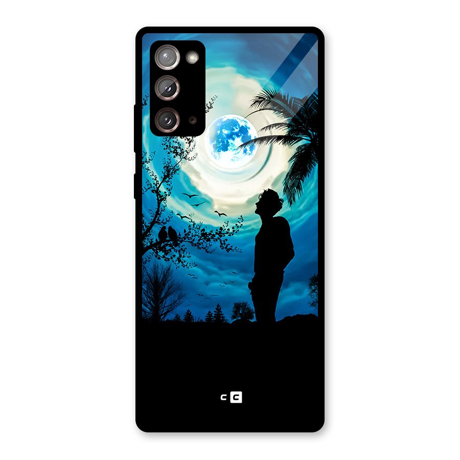 Cool Boy Under Sky Glass Back Case for Galaxy Note 20