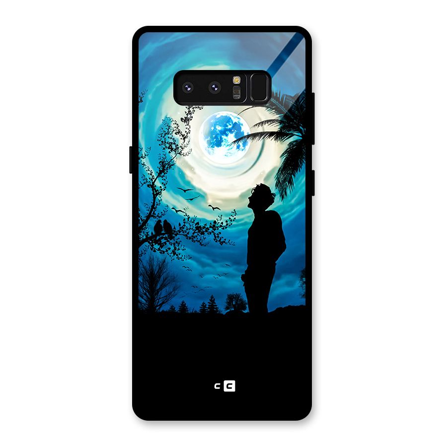 Cool Boy Under Sky Glass Back Case for Galaxy Note 8