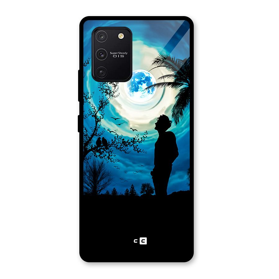 Cool Boy Under Sky Glass Back Case for Galaxy S10 Lite