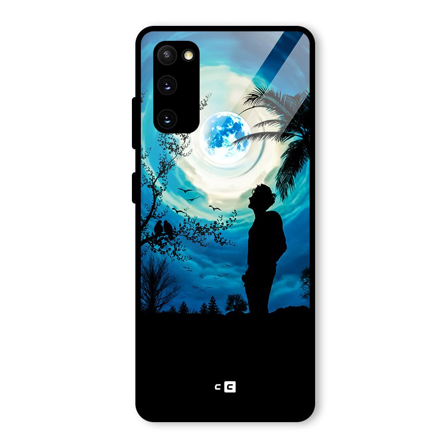 Cool Boy Under Sky Glass Back Case for Galaxy S20 FE