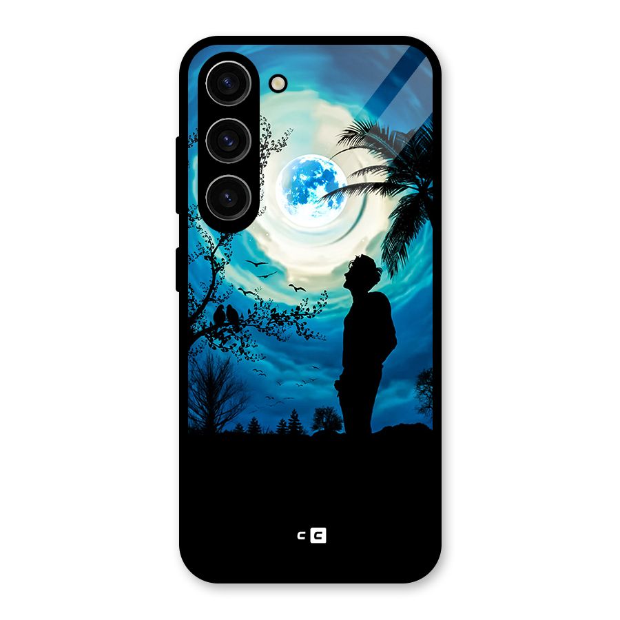 Cool Boy Under Sky Glass Back Case for Galaxy S23