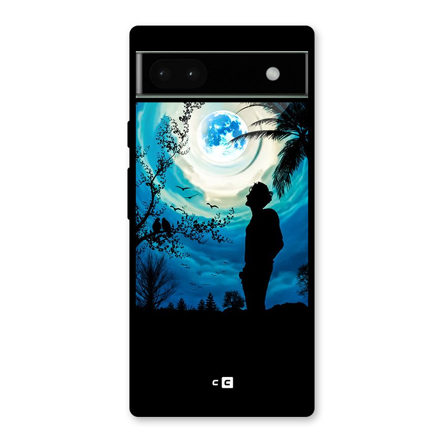 Cool Boy Under Sky Glass Back Case for Google Pixel 6a