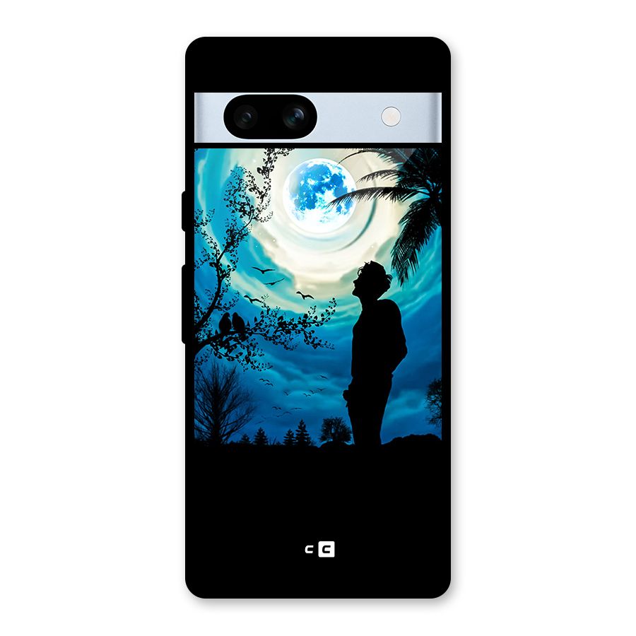 Cool Boy Under Sky Glass Back Case for Google Pixel 7a