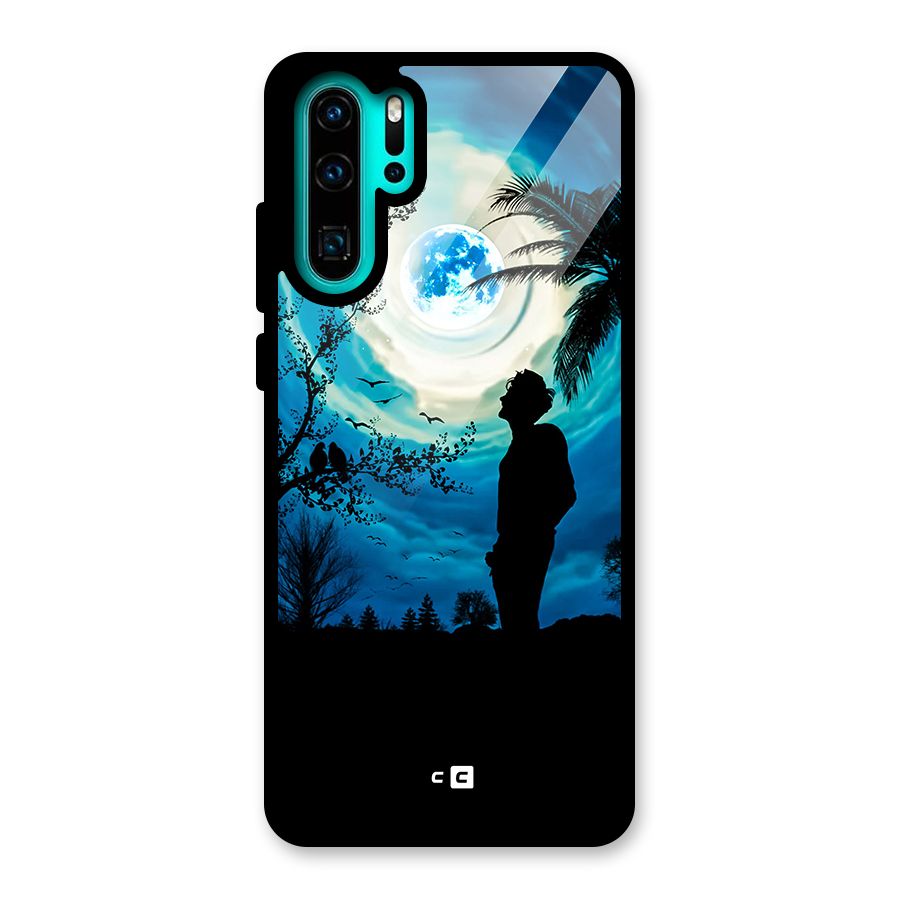 Cool Boy Under Sky Glass Back Case for Huawei P30 Pro