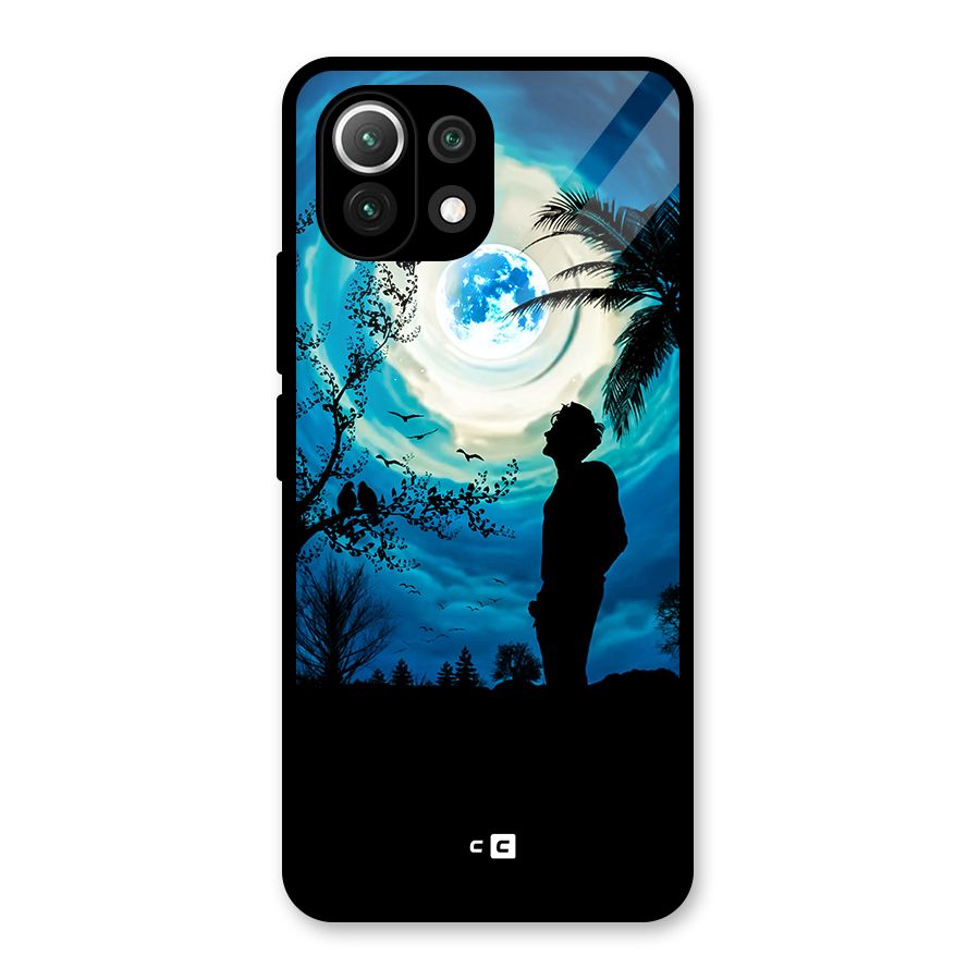 Cool Boy Under Sky Glass Back Case for Mi 11 Lite