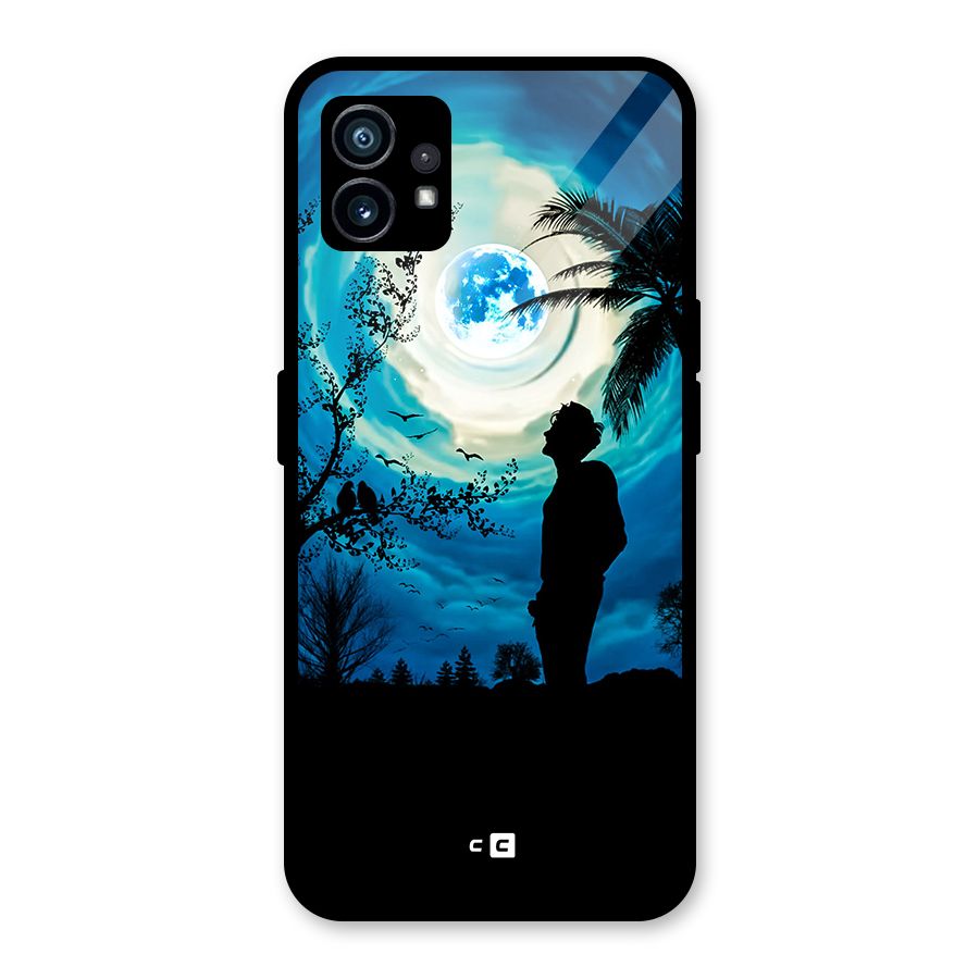 Cool Boy Under Sky Glass Back Case for Nothing Phone 1