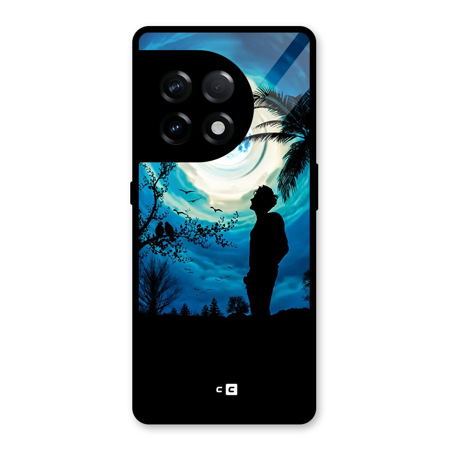 Cool Boy Under Sky Glass Back Case for OnePlus 11R