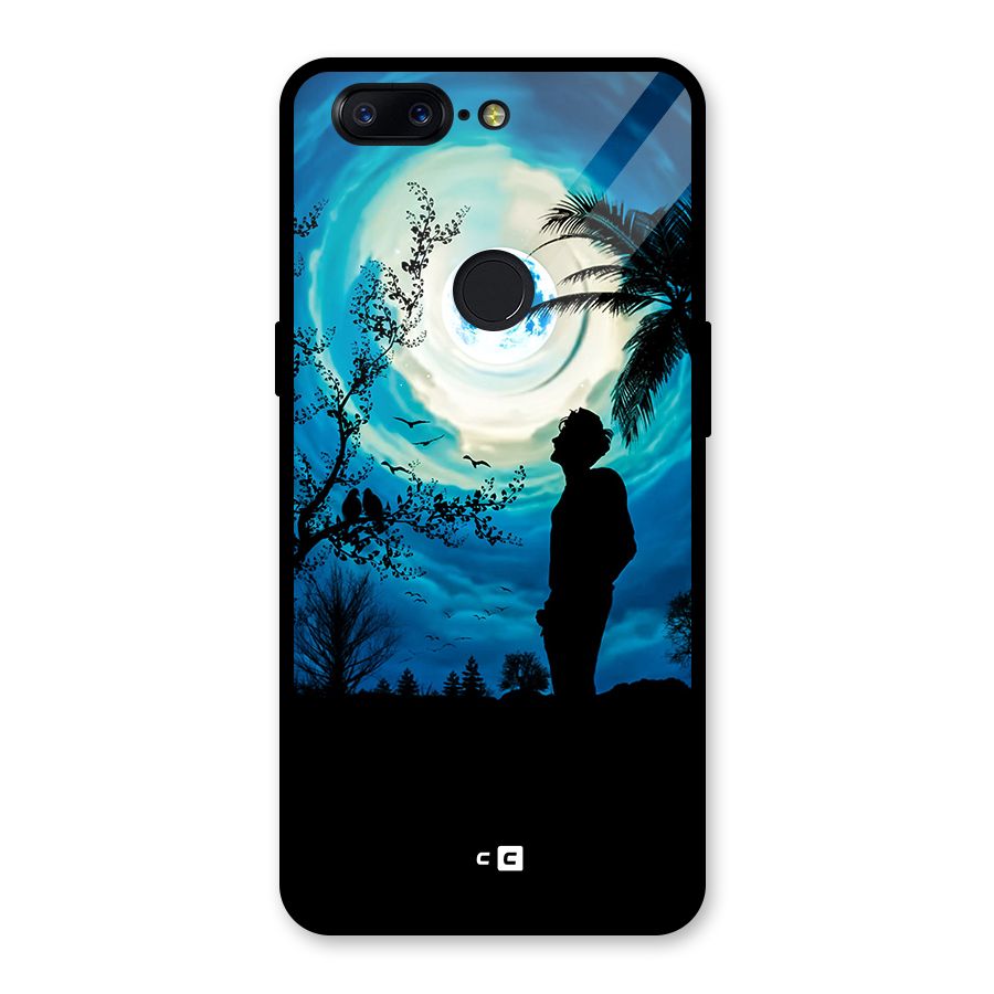 Cool Boy Under Sky Glass Back Case for OnePlus 5T