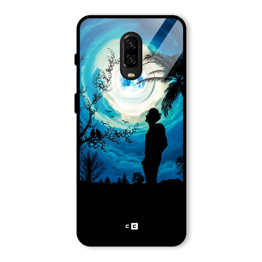 Cool Boy Under Sky Glass Back Case for OnePlus 6T
