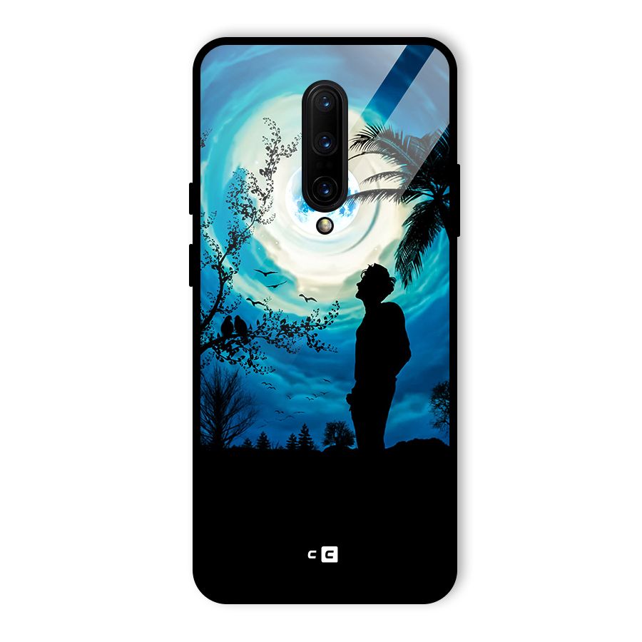 Cool Boy Under Sky Glass Back Case for OnePlus 7 Pro