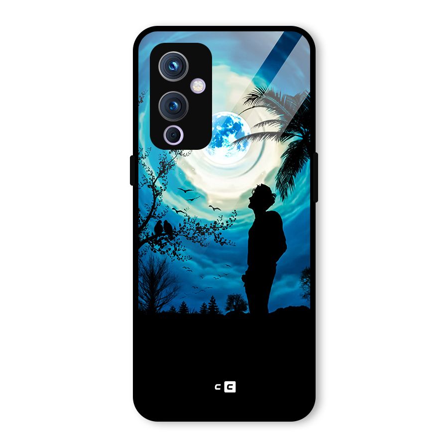 Cool Boy Under Sky Glass Back Case for OnePlus 9