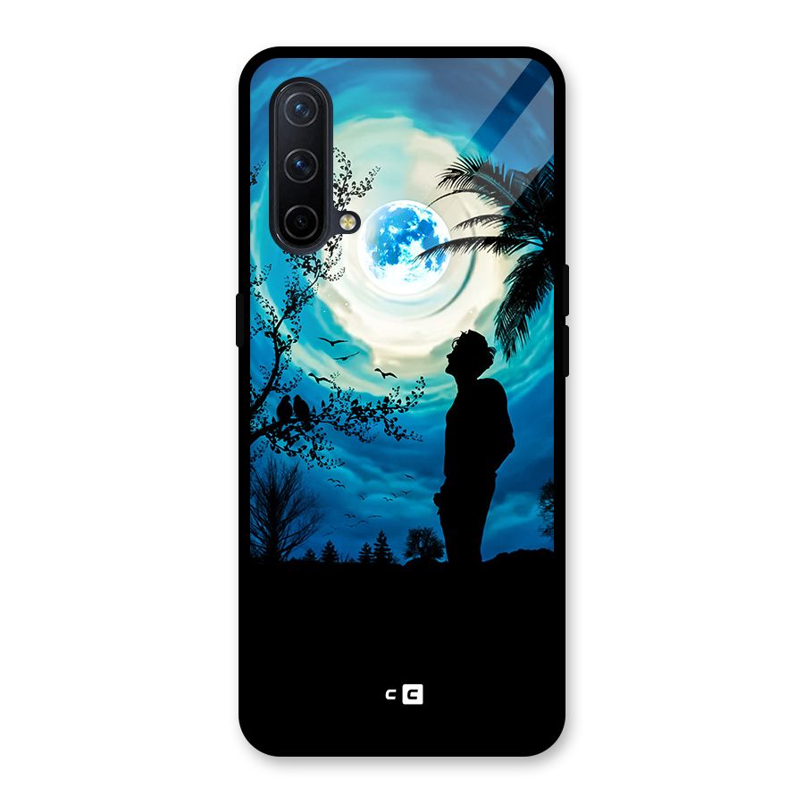 Cool Boy Under Sky Glass Back Case for OnePlus Nord CE 5G
