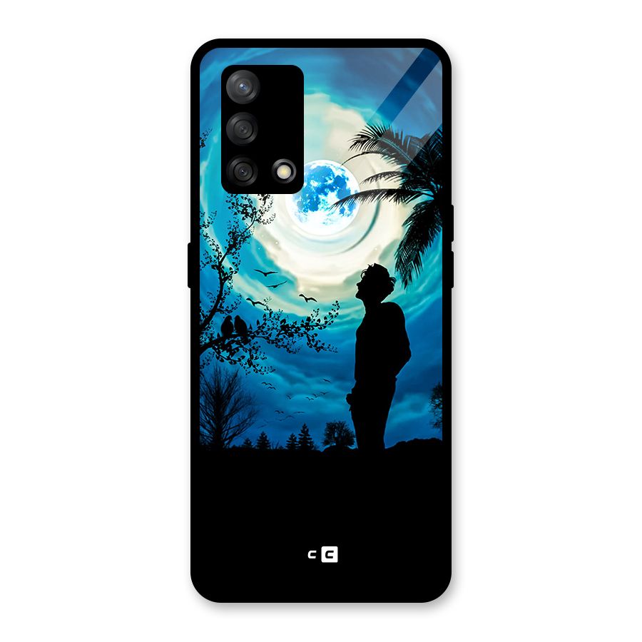 Cool Boy Under Sky Glass Back Case for Oppo F19