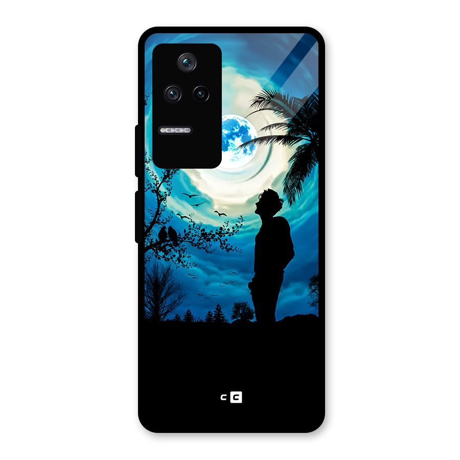 Cool Boy Under Sky Glass Back Case for Poco F4 5G