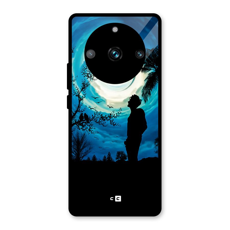 Cool Boy Under Sky Glass Back Case for Realme 11 Pro Plus