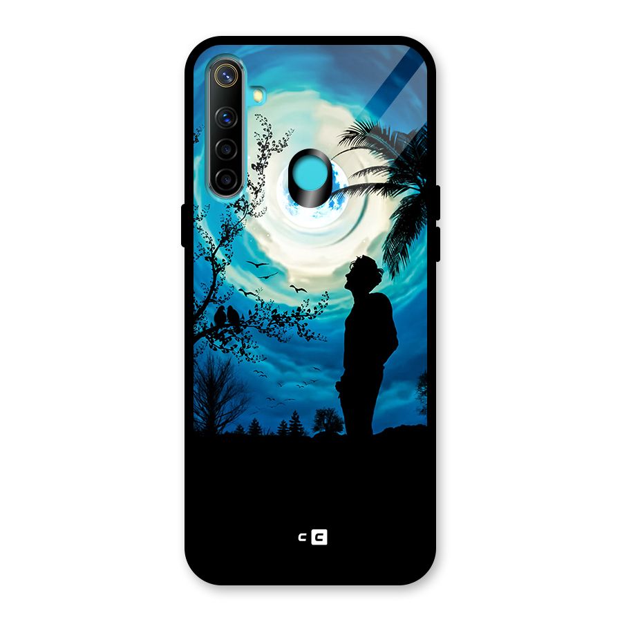 Cool Boy Under Sky Glass Back Case for Realme 5