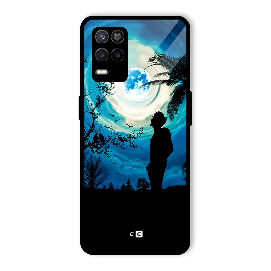 Cool Boy Under Sky Glass Back Case for Realme 8 5G