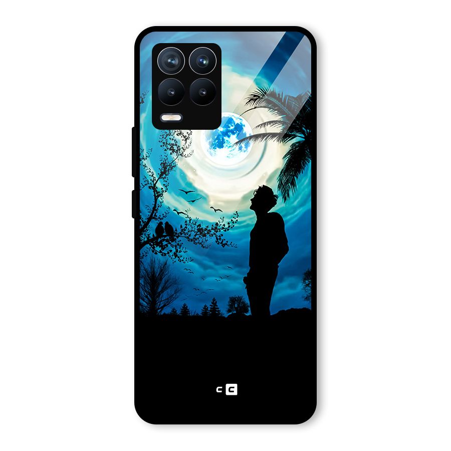 Cool Boy Under Sky Glass Back Case for Realme 8 Pro