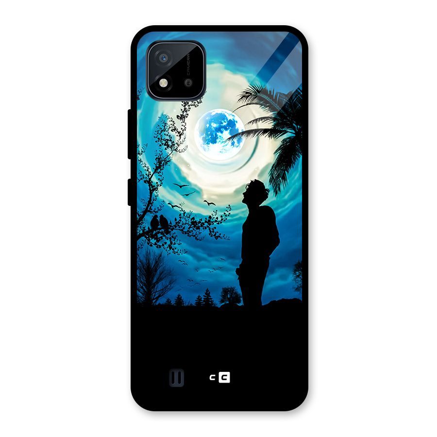 Cool Boy Under Sky Glass Back Case for Realme C11 2021