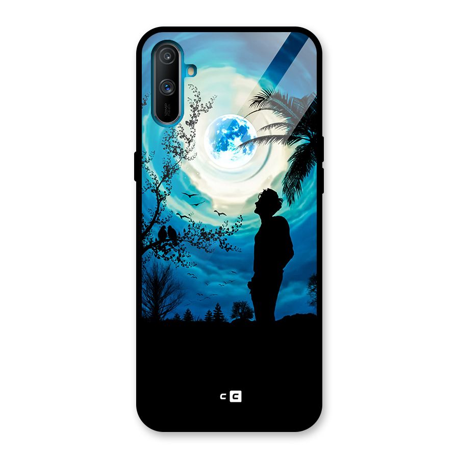 Cool Boy Under Sky Glass Back Case for Realme C3