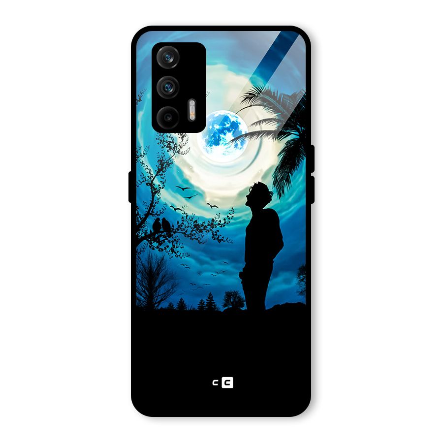Cool Boy Under Sky Glass Back Case for Realme GT 5G