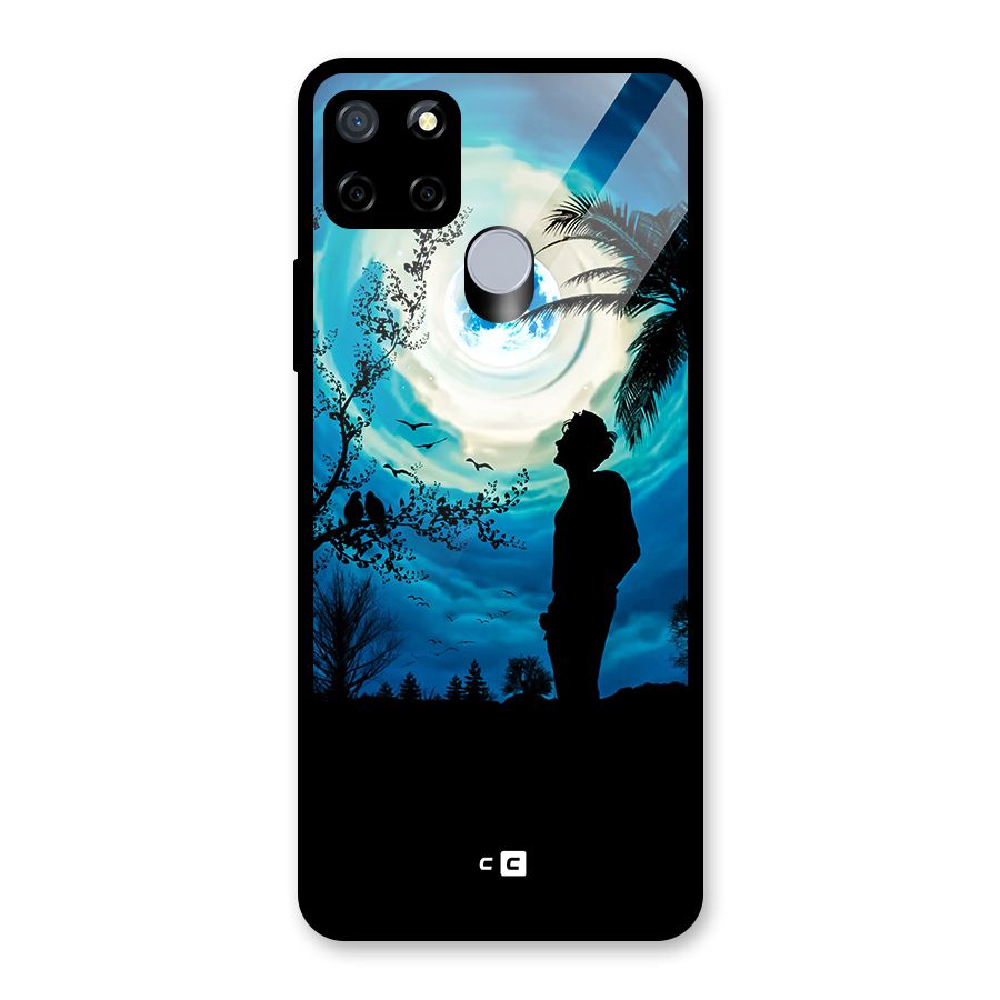 Cool Boy Under Sky Glass Back Case for Realme Narzo 20