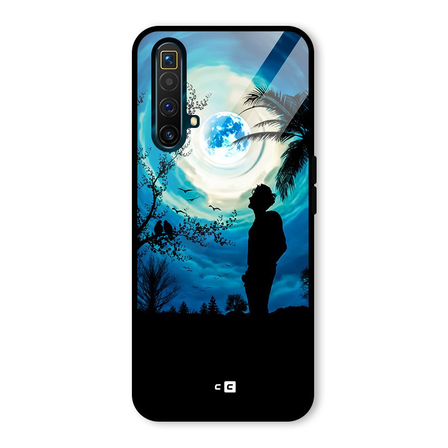 Cool Boy Under Sky Glass Back Case for Realme X3 SuperZoom