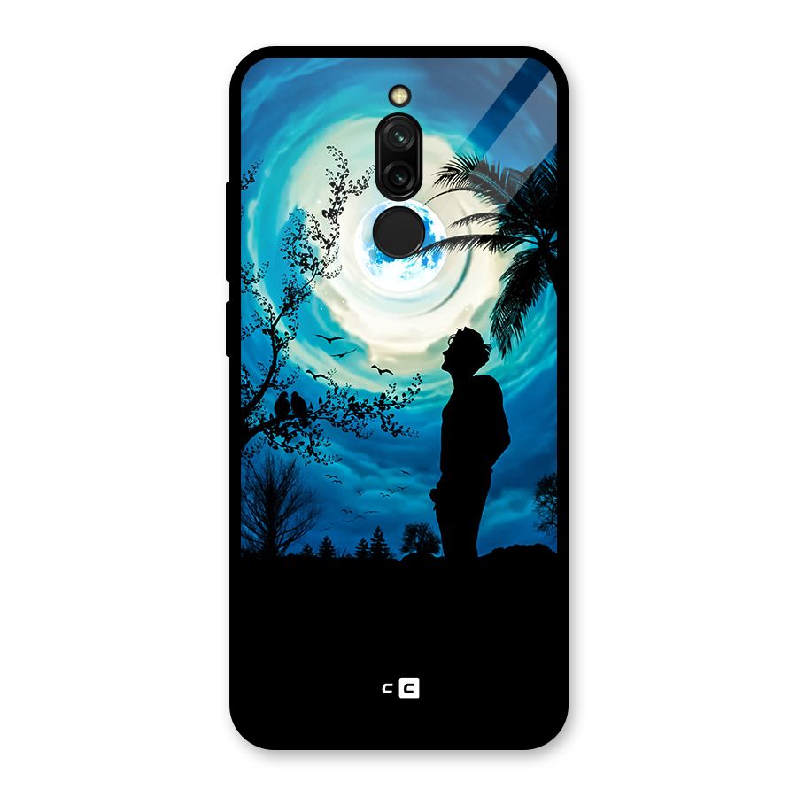 Cool Boy Under Sky Glass Back Case for Redmi 8