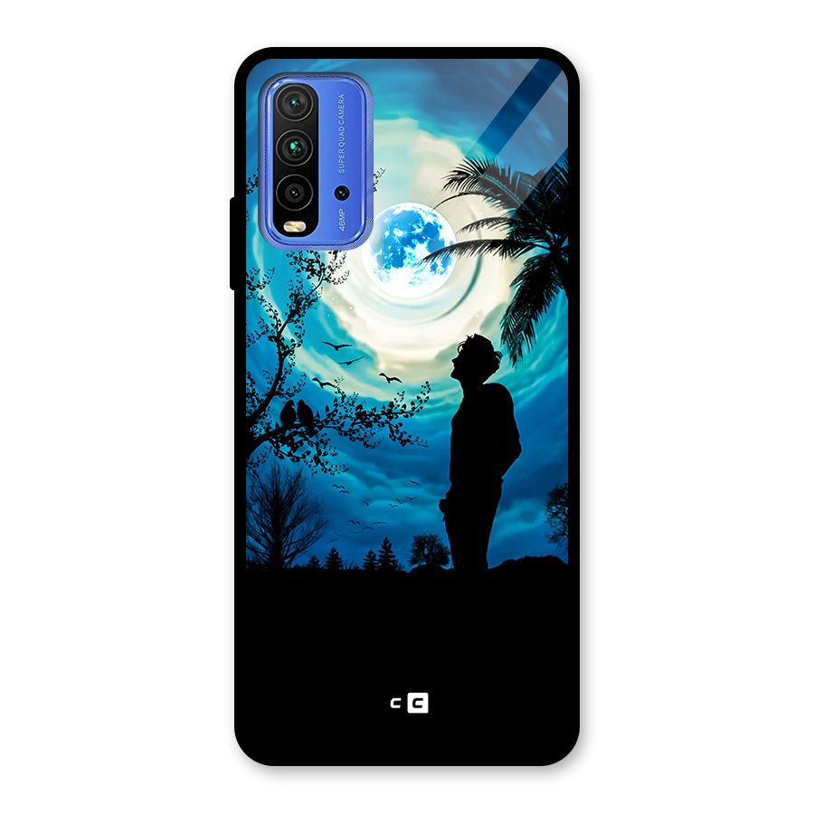 Cool Boy Under Sky Glass Back Case for Redmi 9 Power